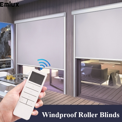 High quality outside windproof roller blinds waterproof roller blinds